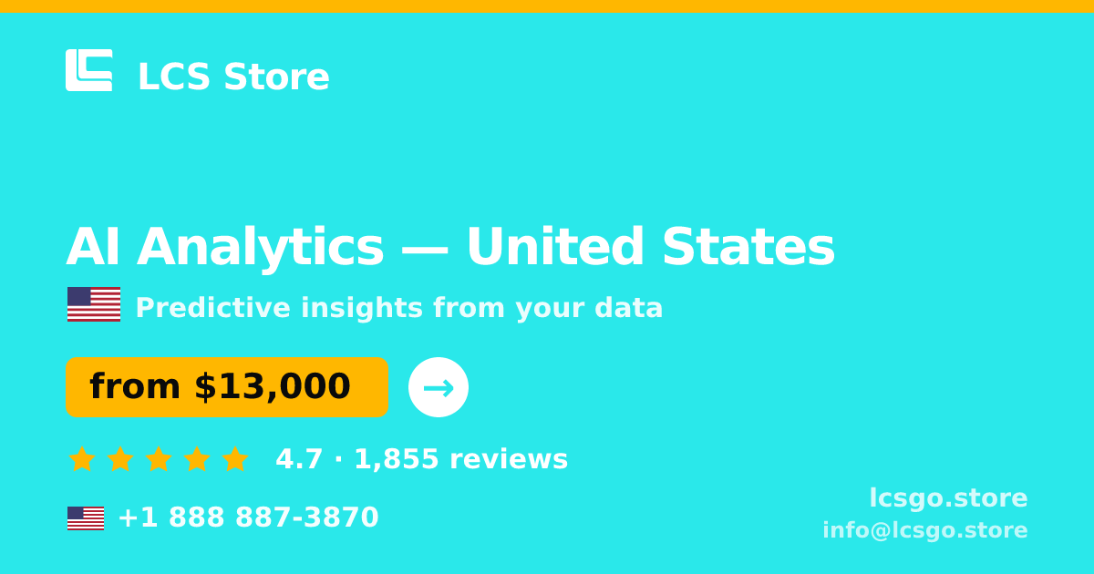 AI Analytics in Minneapolis — from $12,000, rated 4.7/5 by 965 clients. LCS Store.