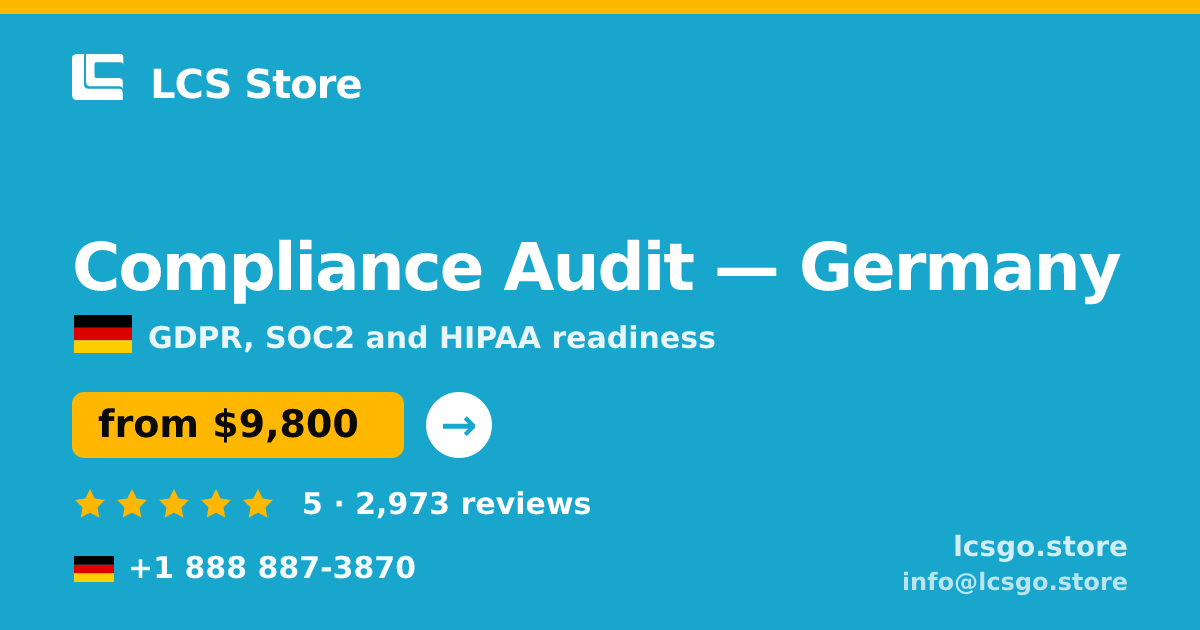 Compliance Audit in Berlin — from $13,000, rated 4.7/5 by 530 clients. LCS Store.