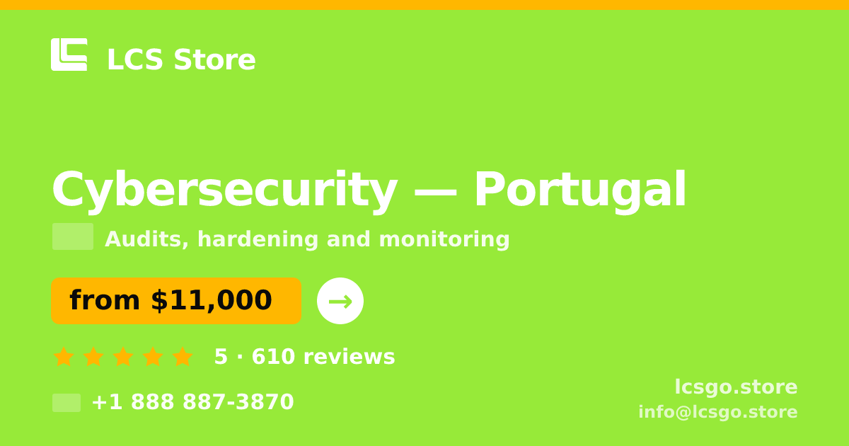Cybersecurity in Porto — from $9,300, rated 4.5/5 by 1073 clients. LCS Store.