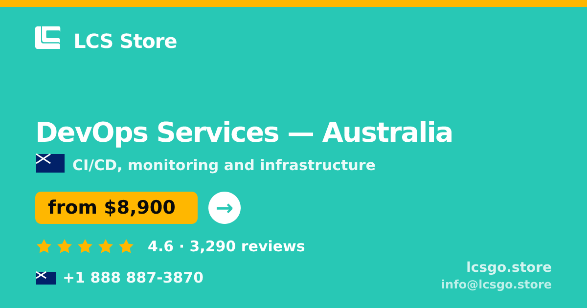 DevOps Services in Australia — from $8,900/mo, rated 4.6/5 by 3290 clients. LCS Store.