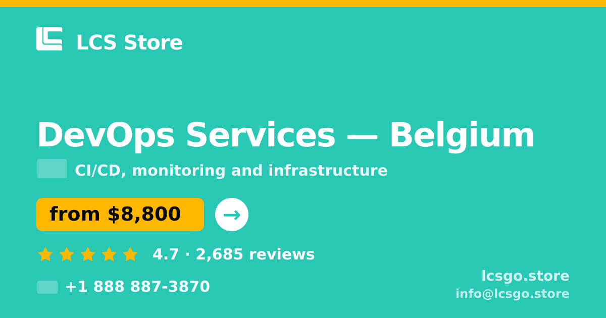 DevOps Services in Brussels — from $8,800/mo, rated 4.9/5 by 1029 clients. LCS Store.