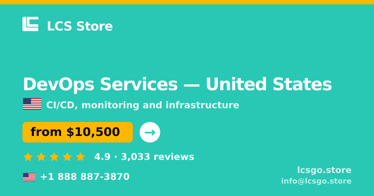 DevOps Services in United States — from $10,500/mo, rated 4.9/5 by 3033 clients. LCS Store.