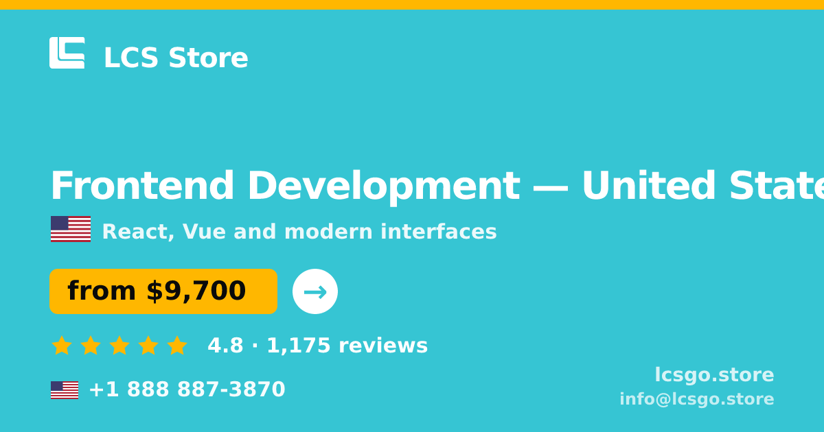 Frontend Development in Dallas — from $7,000, rated 4.6/5 by 2551 clients. LCS Store.