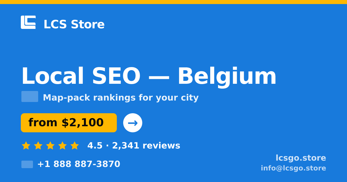 Local SEO in Antwerp — from $2,000/mo, rated 4.7/5 by 2461 clients. LCS Store.