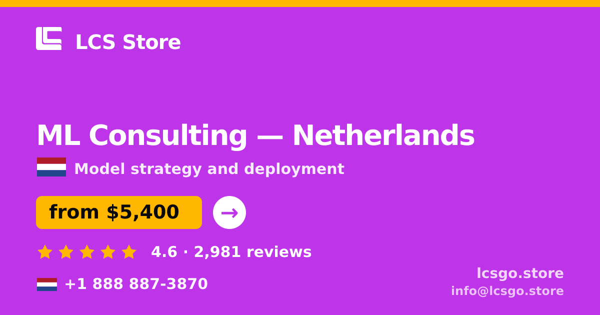 ML Consulting in Amsterdam — from $5,900, rated 4.7/5 by 2319 clients. LCS Store.