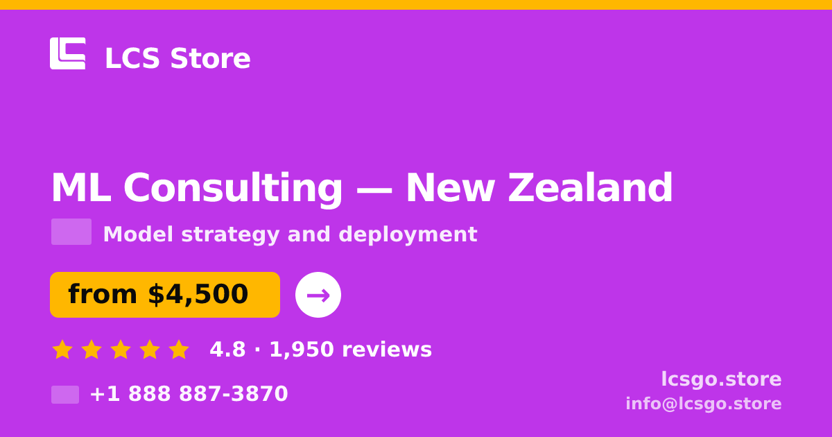 ML Consulting in Christchurch — from $6,100, rated 4.5/5 by 1345 clients. LCS Store.