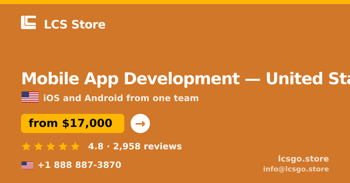 Mobile App Development in Phoenix — from $19,000, rated 4.9/5 by 2383 clients. LCS Store.
