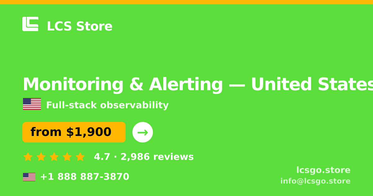 Monitoring & Alerting in Boston — from $2,400/mo, rated 4.7/5 by 1181 clients. LCS Store.
