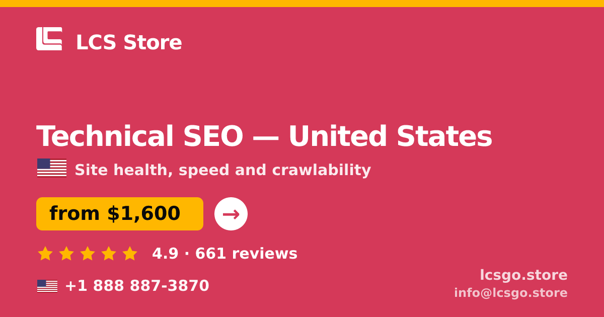 Technical SEO in Detroit — from $1,400, rated 4.7/5 by 1996 clients. LCS Store.