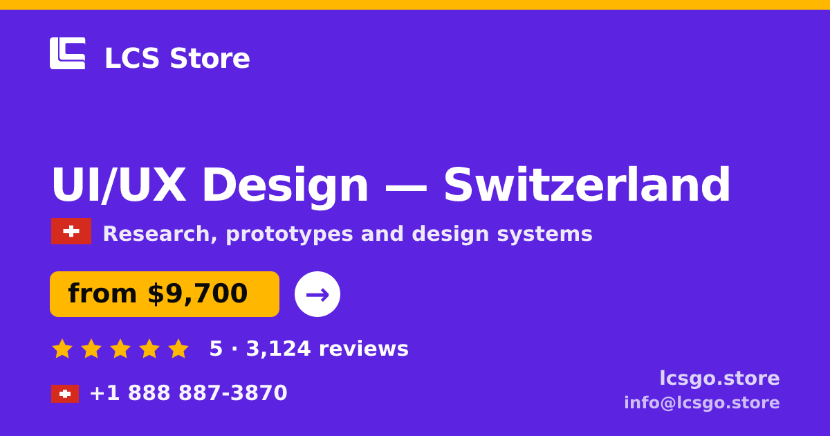 UI/UX Design in Basel — from $8,300, rated 4.7/5 by 3188 clients. LCS Store.