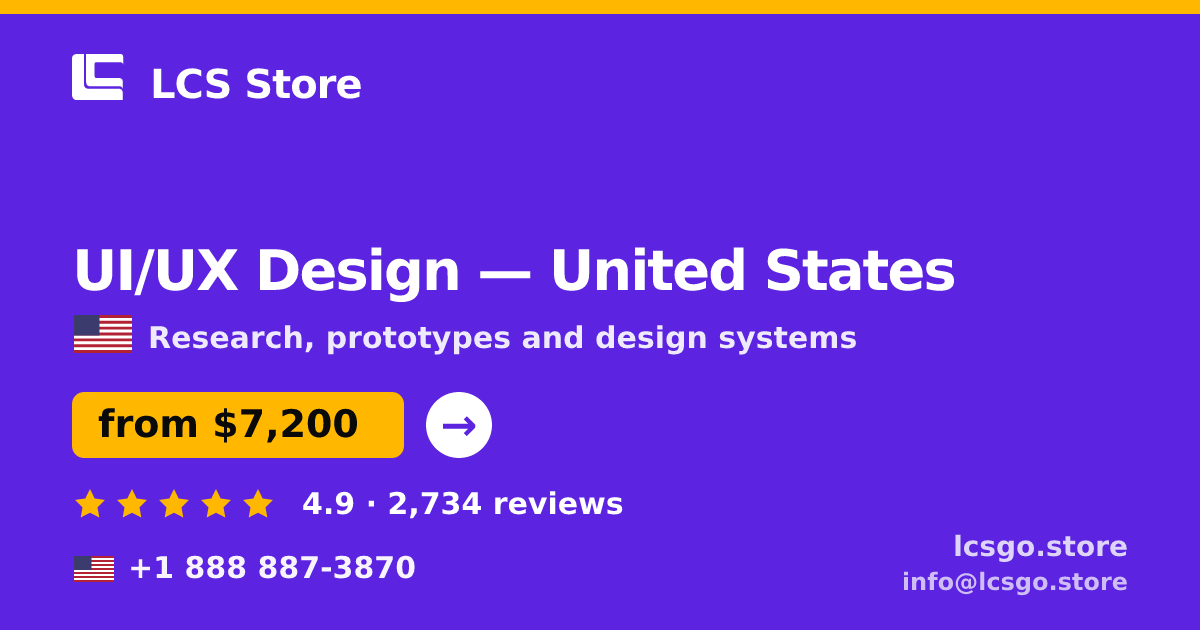 UI/UX Design in Boston — from $8,600, rated 4.5/5 by 691 clients. LCS Store.