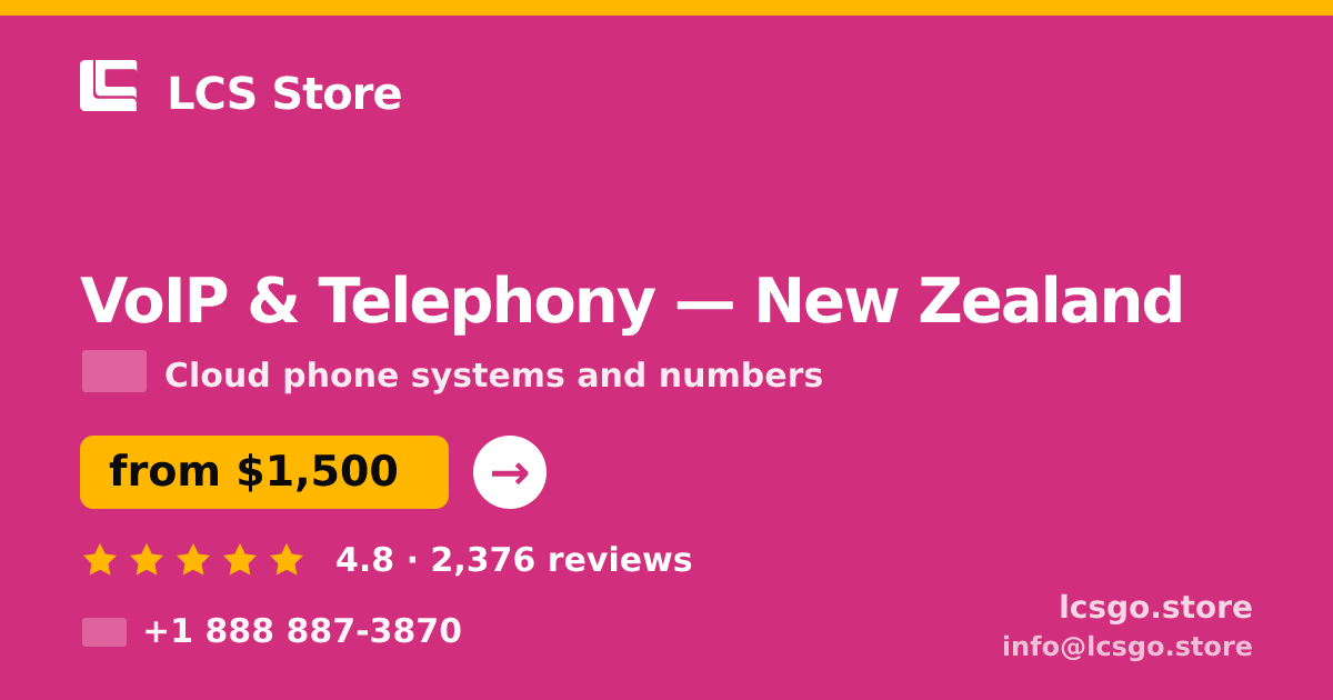 VoIP & Telephony in Christchurch — from $1,700/mo, rated 4.8/5 by 819 clients. LCS Store.