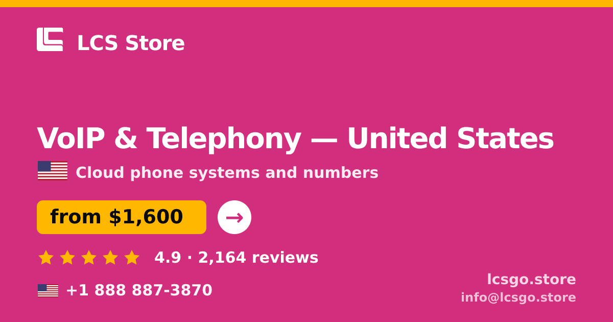 VoIP & Telephony in San Diego — from $1,500/mo, rated 4.7/5 by 1303 clients. LCS Store.